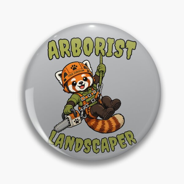 Item preview, Arborist Landscaper Cute Tree Surgeon Red Panda designed and sold by BigfeetLittlepaws.