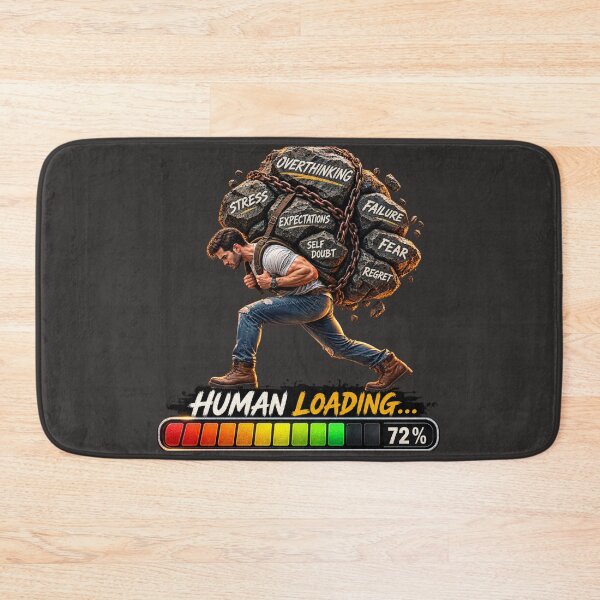 Item preview, Human Loading – Mental Load Motivation Funny Life Struggles design designed and sold by Morty'sArt.