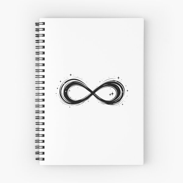 Item preview, Magical Starry Infinity Symbol Black Celestial Graphic Art designed and sold by FemmePod.