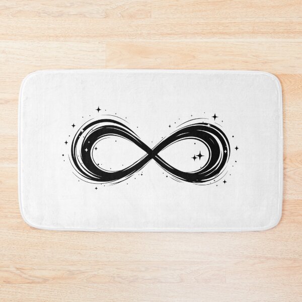 Item preview, Magical Starry Infinity Symbol Black Celestial Graphic Art designed and sold by FemmePod.