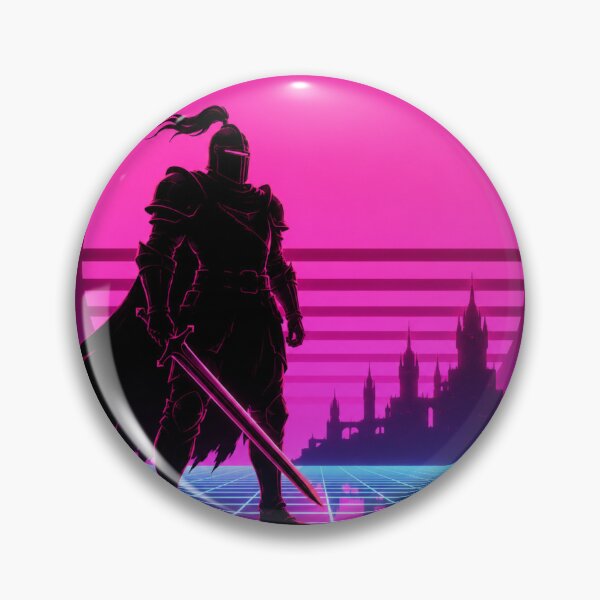 Item preview, Neon Knight Synthwave Medieval Fantasy Art designed and sold by Nol1ytv.