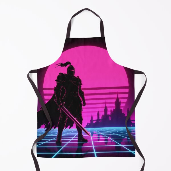 Item preview, Neon Knight Synthwave Medieval Fantasy Art designed and sold by Nol1ytv.