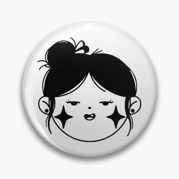 Item preview, Sassy Chibi Girl Sparkle Cheeks Doodle designed and sold by BitDoodle.