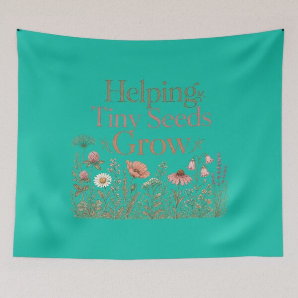 Item preview, Helping Tiny Seeds Grow Daycare Teacher Appreciation Gift designed and sold by BearLoveDesign.