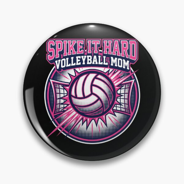 Item preview, Spike It Hard Volleyball Mom Pink Net Court Sports Team designed and sold by TeNovaStudio ⭐⭐⭐⭐⭐.