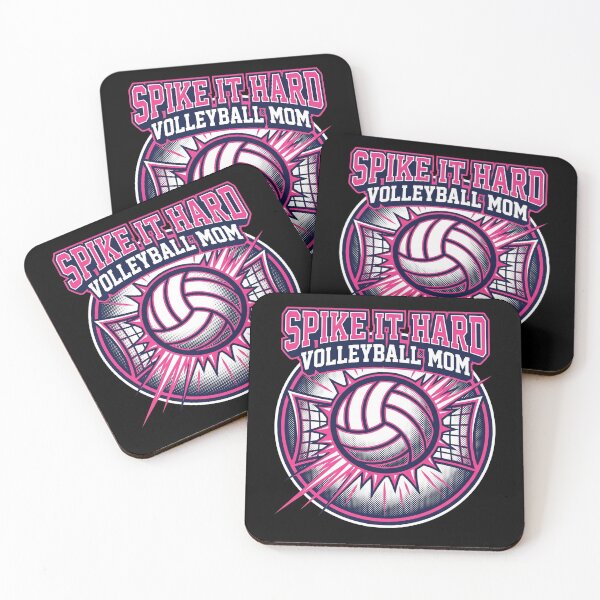 Item preview, Spike It Hard Volleyball Mom Pink Net Court Sports Team designed and sold by TeNovaStudio.