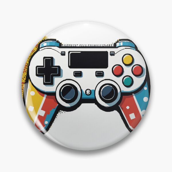 Item preview, Retro Pixel Art Game Controller Pop Art Halftone Style – Gamer gift idea designed and sold by michallechowicz.