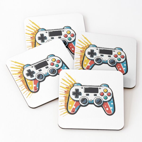 Item preview, Retro Pixel Art Game Controller Pop Art Halftone Style – Gamer gift idea designed and sold by michallechowicz.