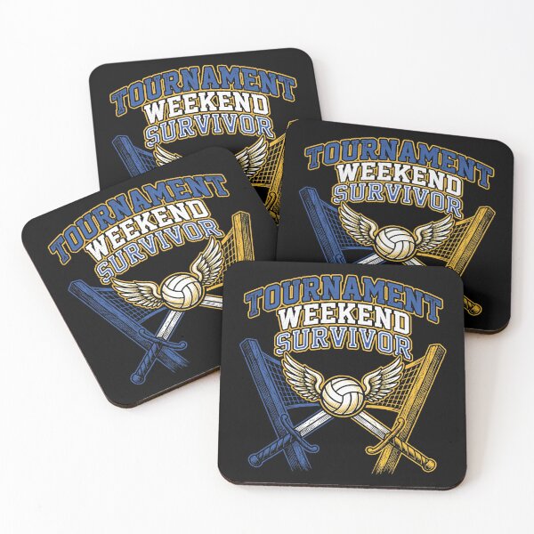 Item preview, Tournament Weekend Survivor Volleyball Crossed Swords Wings Sports designed and sold by TeNovaStudio.