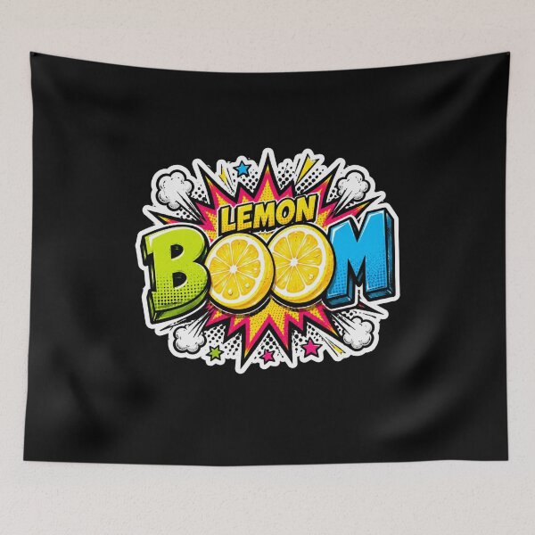 Item preview, Lemon BOOM Pop Art Sticker designed and sold by Pigmentra.