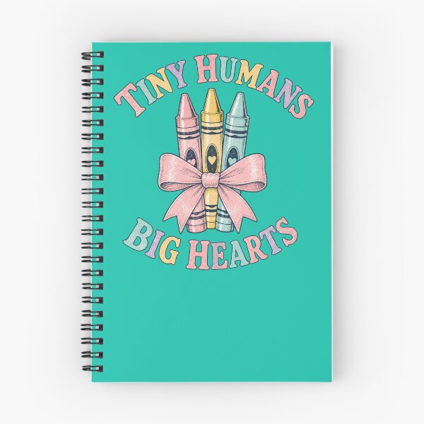 Item preview, Tiny Humans Big Hearts Daycare Teacher Gift Colourful Crayon Design designed and sold by BearLoveDesign.