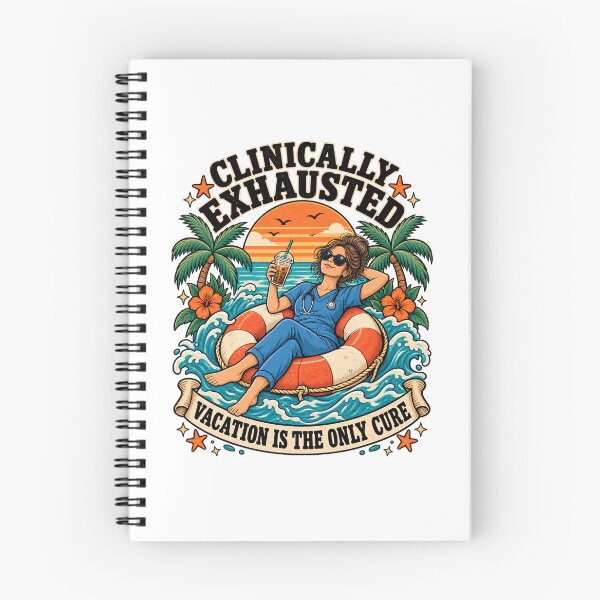 Item preview, Clinically Exhausted Vacation Is the Only Cure designed and sold by urbinet.