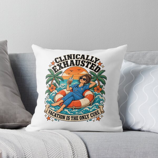 Item preview, Clinically Exhausted Vacation Is the Only Cure designed and sold by urbinet.