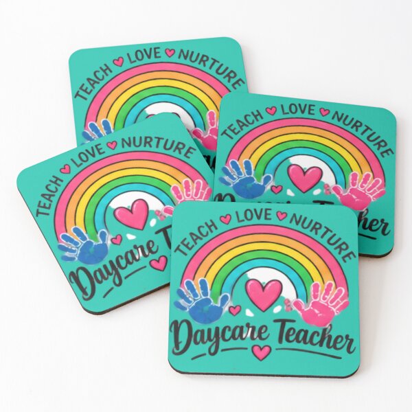 Item preview, Daycare Teacher Love Nurture Teach Appreciation Gift designed and sold by BearLoveDesign.