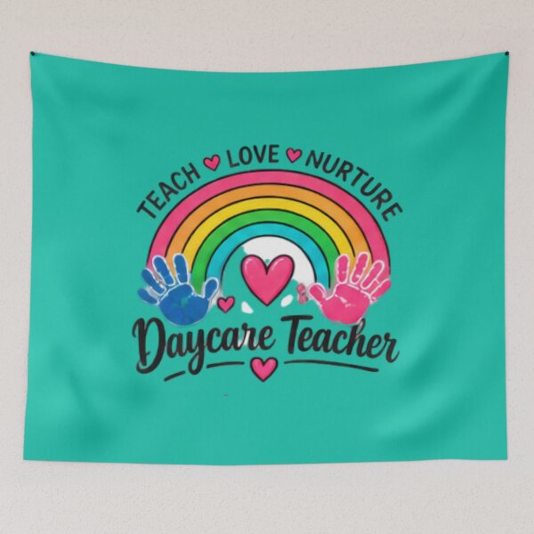 Item preview, Daycare Teacher Love Nurture Teach Appreciation Gift designed and sold by BearLoveDesign.