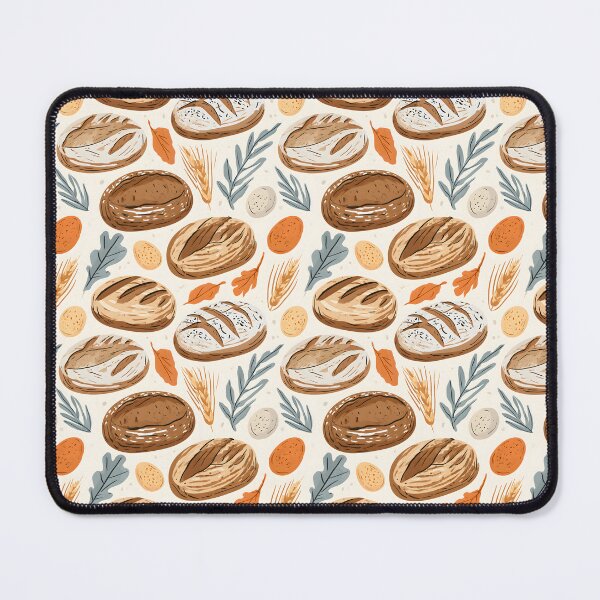 Item preview, Sourdough Bread Chicken Eggs Seamless Pattern designed and sold by palaco210.