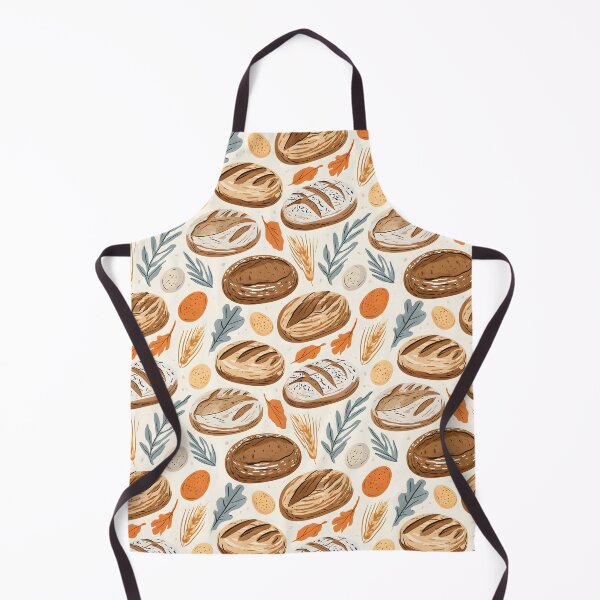 Item preview, Sourdough Bread Chicken Eggs Seamless Pattern designed and sold by palaco210.