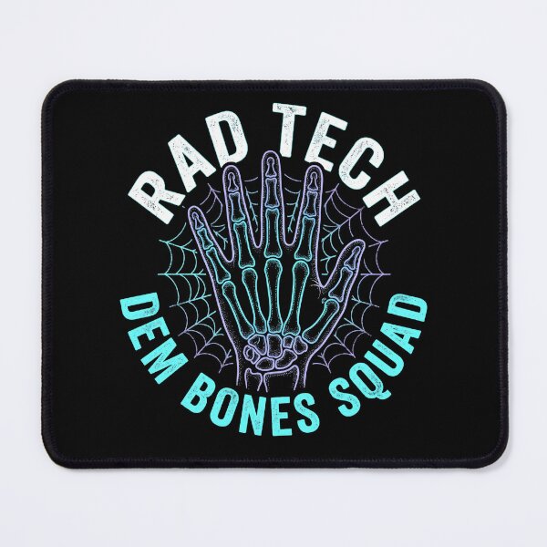 Item preview, Rad Tech Dem Bones Squad Skeleton Hand Spider Web Halloween designed and sold by TeNovaStudio ⭐⭐⭐⭐⭐.