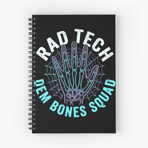 Item preview, Rad Tech Dem Bones Squad Skeleton Hand Spider Web Halloween designed and sold by TeNovaStudio ⭐⭐⭐⭐⭐.
