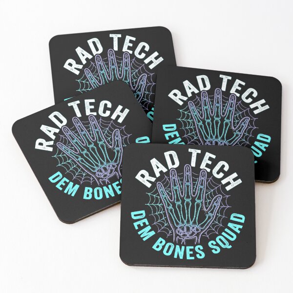 Item preview, Rad Tech Dem Bones Squad Skeleton Hand Spider Web Halloween designed and sold by TeNovaStudio ⭐⭐⭐⭐⭐.