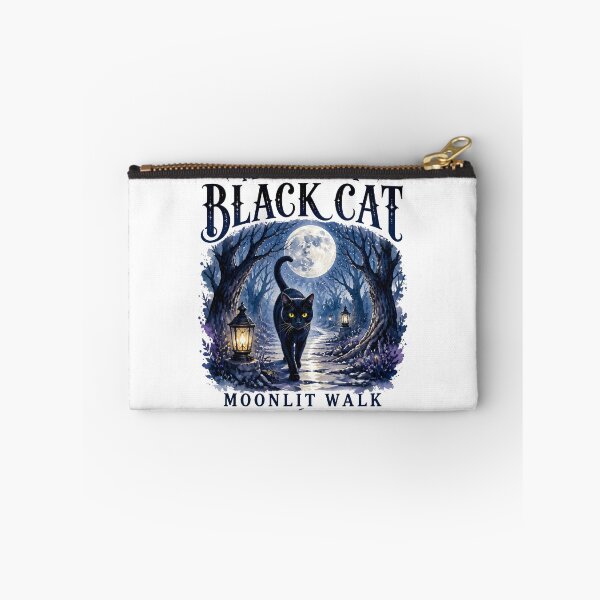 Item preview, Midnight Black Cat Moonlit Walk Watercolor Fantasy designed and sold by RoyesButler.