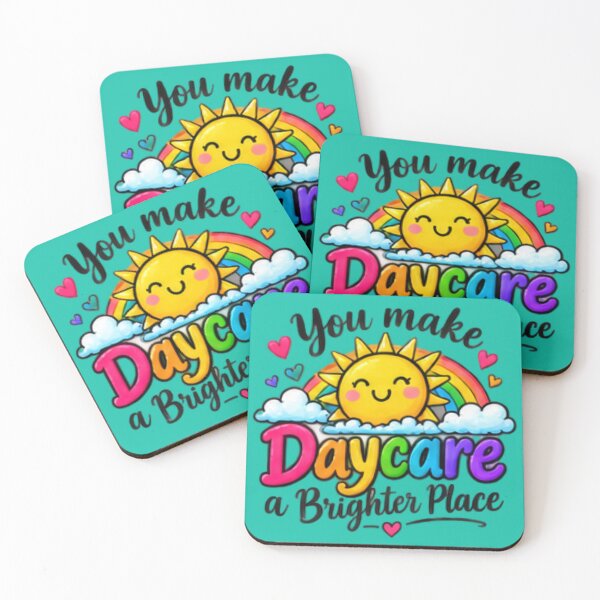 Item preview, You Make Daycare a Brighter Place Rainbow Teacher Gift designed and sold by BearLoveDesign.
