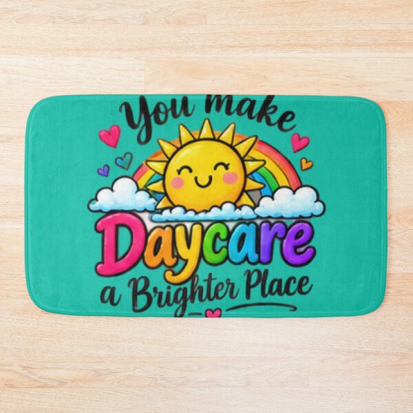 Item preview, You Make Daycare a Brighter Place Rainbow Teacher Gift designed and sold by BearLoveDesign.