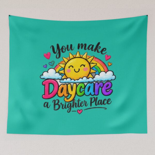 Item preview, You Make Daycare a Brighter Place Rainbow Teacher Gift designed and sold by BearLoveDesign.
