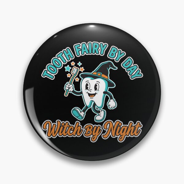 Item preview, Tooth Fairy By Day Witch By Night Retro Dental Halloween designed and sold by TeNovaStudio ⭐⭐⭐⭐⭐.