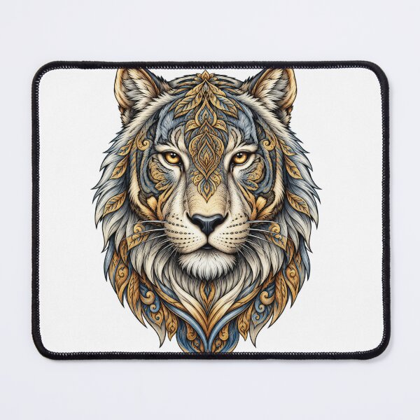 Item preview, Majestic Ornamental Tiger Portrait designed and sold by EmylyWoods.