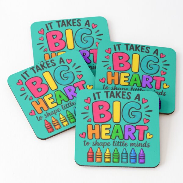 Item preview, It Takes a Big Heart to Shape Little Minds Daycare Teacher Gift designed and sold by BearLoveDesign.