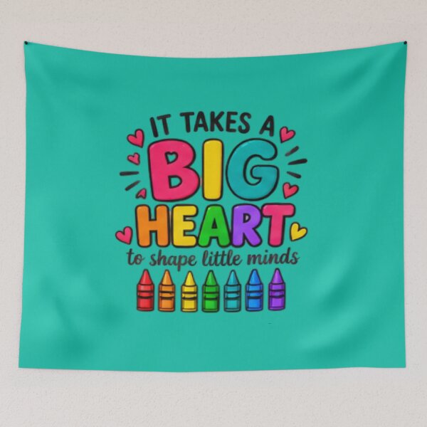 Item preview, It Takes a Big Heart to Shape Little Minds Daycare Teacher Gift designed and sold by BearLoveDesign.
