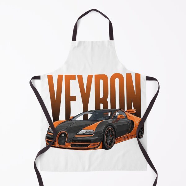 Item preview, Bugatti Veyron Super Sport Orange Black Hypercar Vector Art designed and sold by Motorline44.
