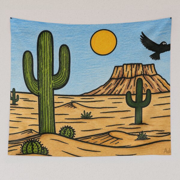 Item preview, Desert Landscape in color designed and sold by adinecalli.