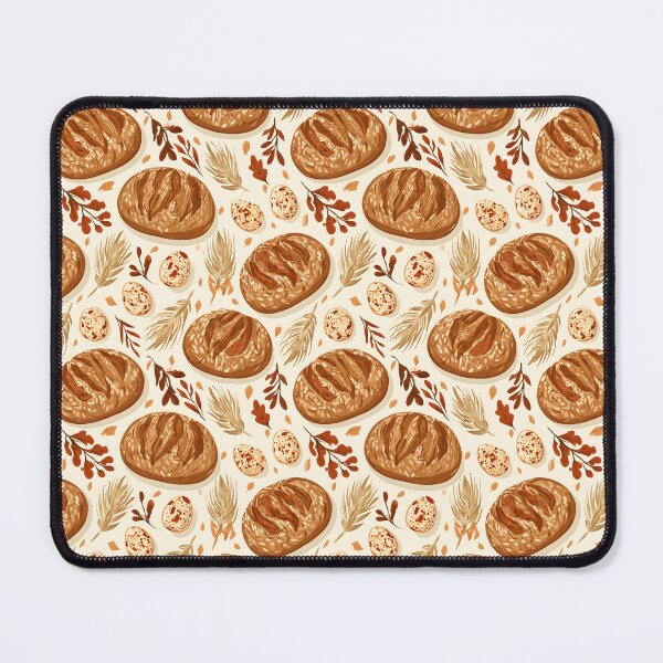 Item preview, Sourdough Bread Chicken Eggs Seamless Pattern designed and sold by palaco210.