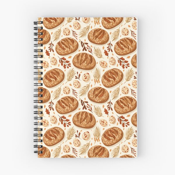 Item preview, Sourdough Bread Chicken Eggs Seamless Pattern designed and sold by palaco210.