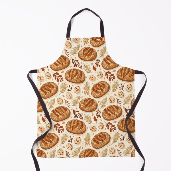 Item preview, Sourdough Bread Chicken Eggs Seamless Pattern designed and sold by palaco210.