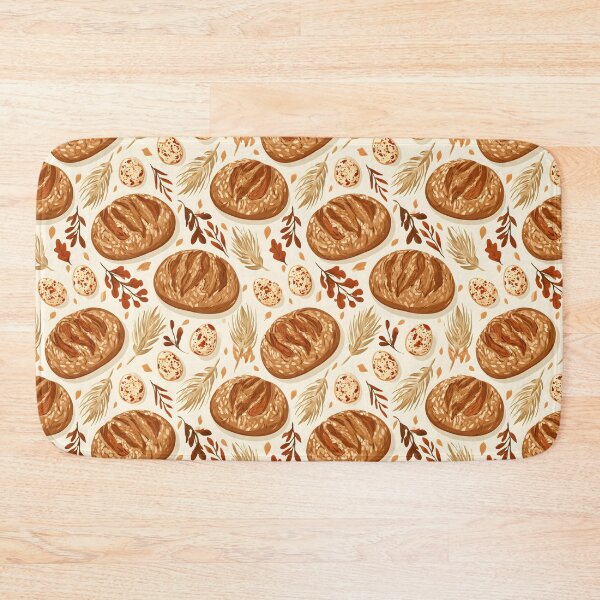 Item preview, Sourdough Bread Chicken Eggs Seamless Pattern designed and sold by palaco210.