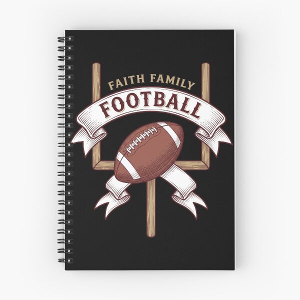 Item preview, Faith Family Football Vintage Goalpost Ribbon Game Day designed and sold by TeNovaStudio ⭐⭐⭐⭐⭐.