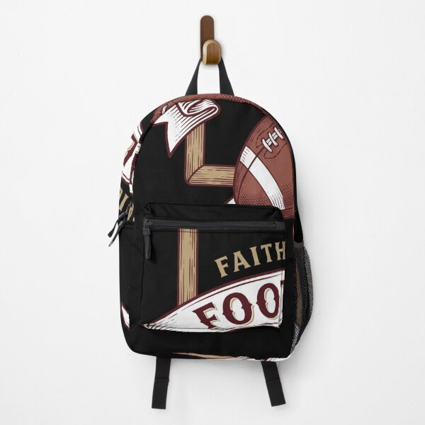 Item preview, Faith Family Football Vintage Goalpost Ribbon Game Day designed and sold by TeNovaStudio ⭐⭐⭐⭐⭐.
