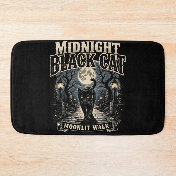 Item preview, Midnight Black Cat Moonlit Walk Noir Comic designed and sold by LiviuGligoros.