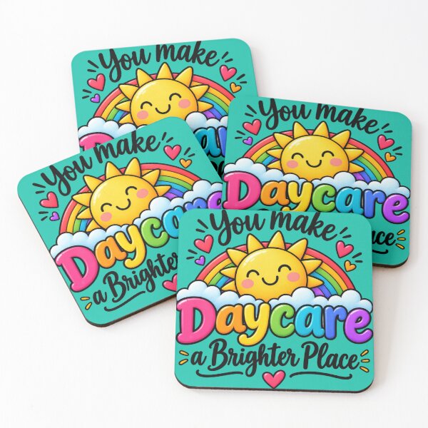 Item preview, You Make Daycare a Brighter Place Rainbow Appreciation Gift designed and sold by BearLoveDesign.