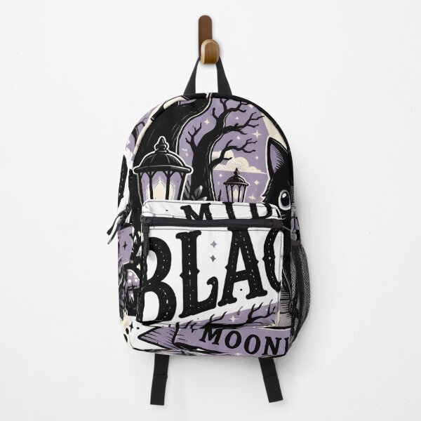Item preview, Midnight Black Cat Moonlit Walk Cute Dark Kawaii designed and sold by LiviuGligoros.