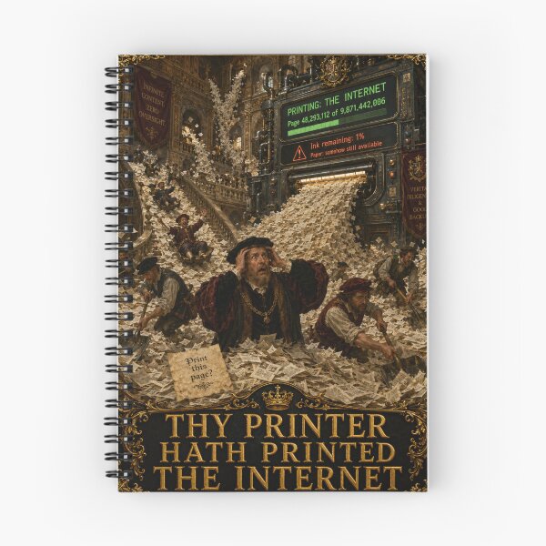 Item preview, Thy Printer Hath Printed the Internet designed and sold by QuantumOasis.