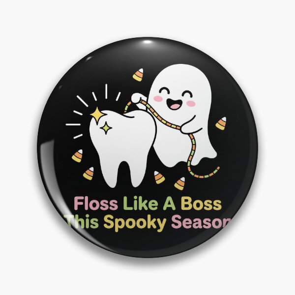 Item preview, Floss Like A Boss Cute Ghost Tooth Dental Halloween designed and sold by TeNovaStudio ⭐⭐⭐⭐⭐.