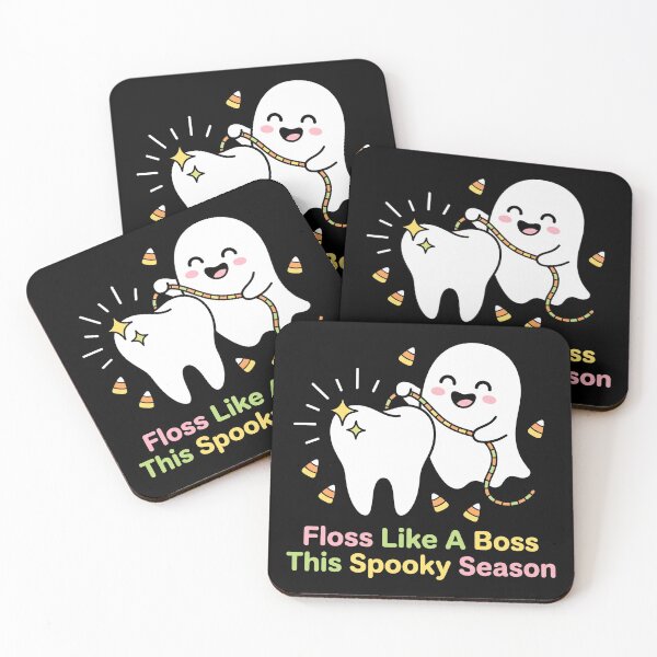 Item preview, Floss Like A Boss Cute Ghost Tooth Dental Halloween designed and sold by TeNovaStudio.