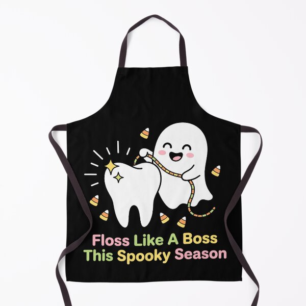 Item preview, Floss Like A Boss Cute Ghost Tooth Dental Halloween designed and sold by TeNovaStudio ⭐⭐⭐⭐⭐.