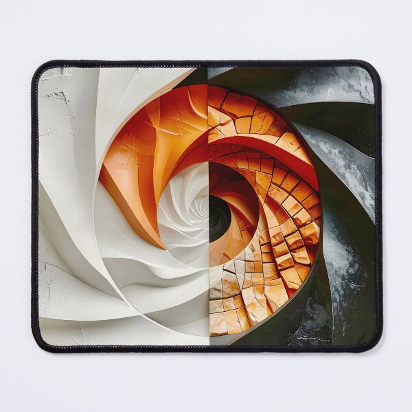 Item preview, Chalk White Plaster and Rustic Stone Vortex designed and sold by Vicky Brago-Mitchell®.