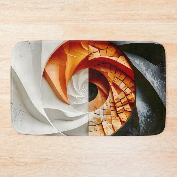Item preview, Chalk White Plaster and Rustic Stone Vortex designed and sold by Vicky Brago-Mitchell®.