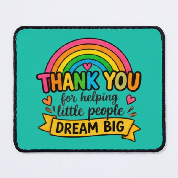 Item preview, Thank You for Helping Little People Dream Big Rainbow Gift designed and sold by BearLoveDesign.